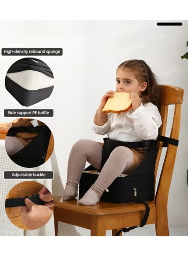 MIXDE Baby Booster Seat, Baby Portable High Chair, Toddler Chair Seat with Adjustable Straps, Baby Sit Up Seat, Travel Harness Seat for Toddlers Ages 6 Months+, Compact and Foldable - Image 5